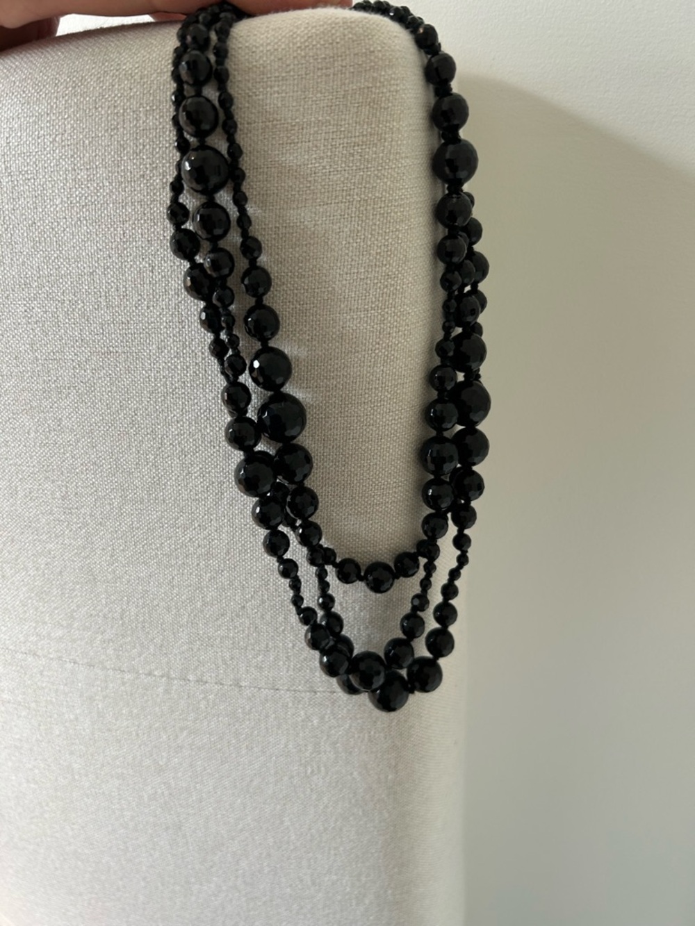 Chan Luu Black Multi-Strand Beaded Necklace